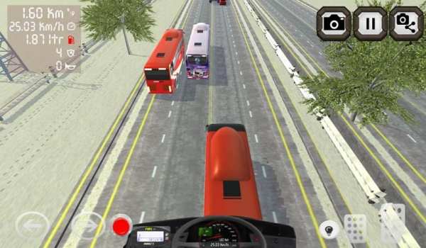 Telolet Bus 3D Trafik Racing скриншот 3