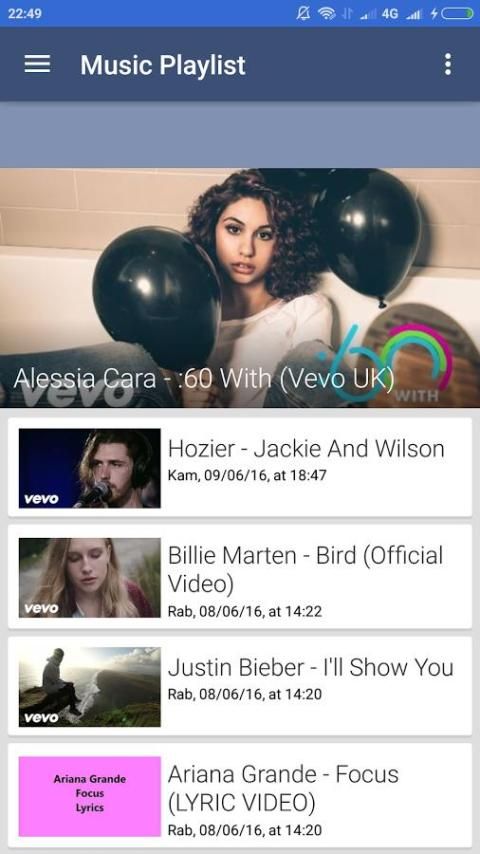 قائمة تشغيل موسيقى 5 تصوير الشاشة