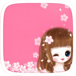 Sakura Cute Girl Theme أيقونة