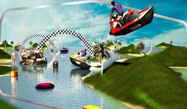 Jet Ski Driving Simulator 3D स्क्रीनशॉट 3