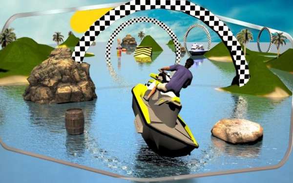 Jet Ski Driving Simulator 3D स्क्रीनशॉट 8