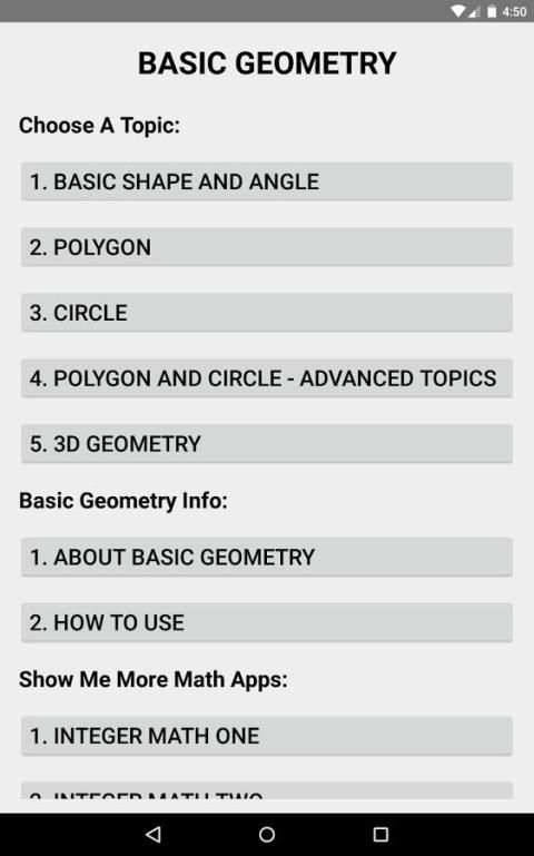 Basic Geometry स्क्रीनशॉट 8