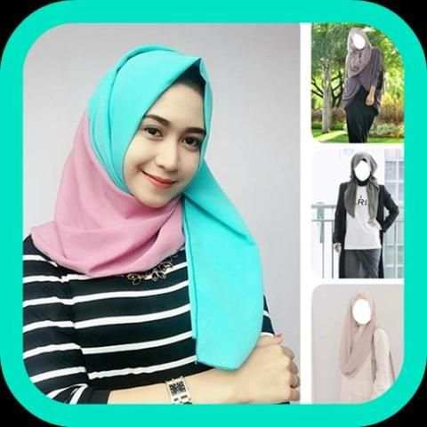 Hijab Beauty Photo Montage скриншот 5