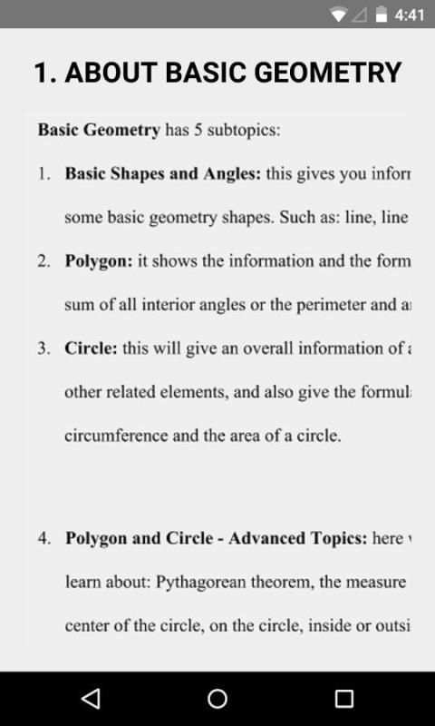 Basic Geometry स्क्रीनशॉट 2