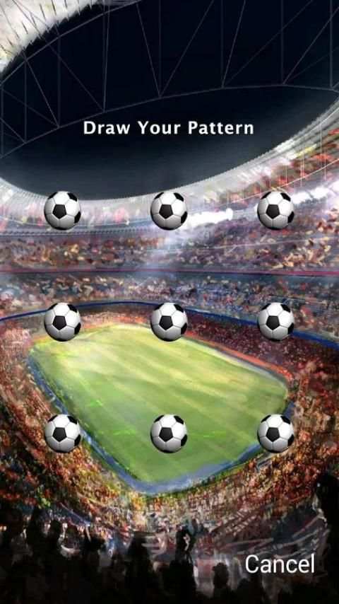 Football Pattern Live Lock-LWP скриншот 3