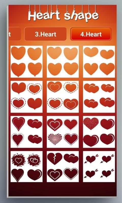 Heart Shape Collage скриншот 3