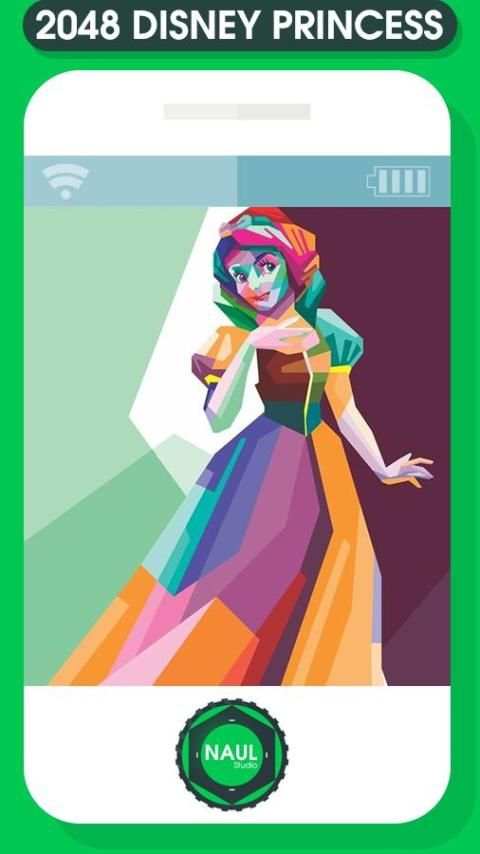 2048 Disney Princess Game screenshot 2