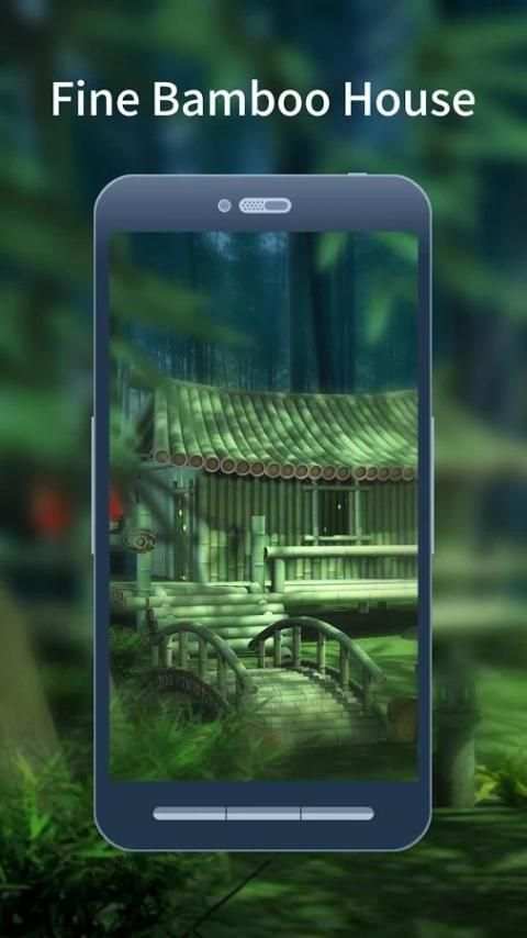 3D Bamboo House Live Wallpaper स्क्रीनशॉट 2