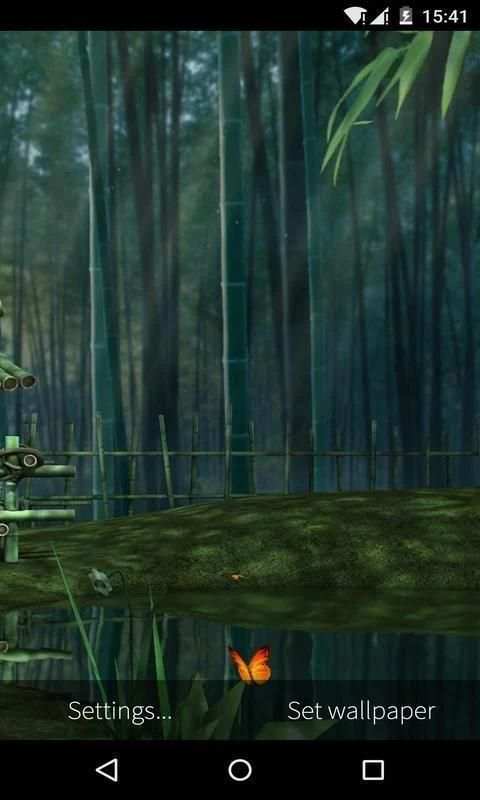 3D Bamboo House Live Wallpaper स्क्रीनशॉट 7