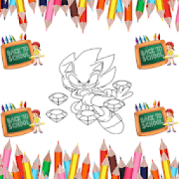 ikon Coloring Book Hedgehog And Shadow