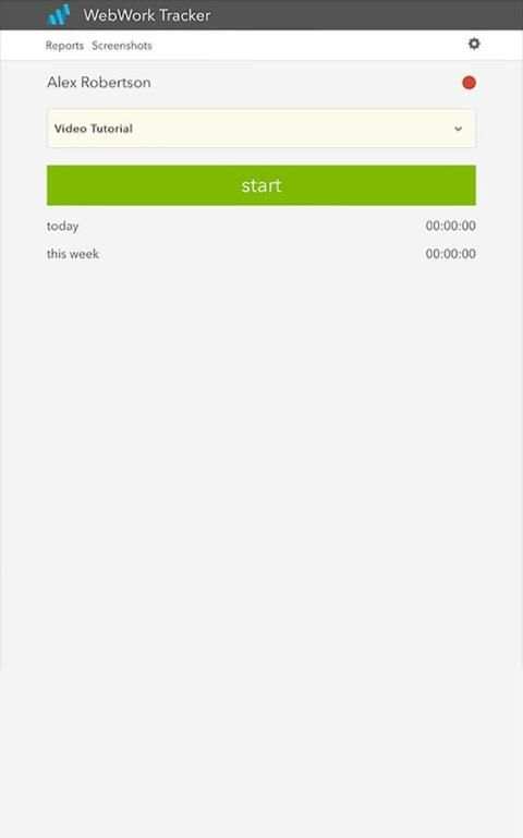 WebWork Time Tracker 8 تصوير الشاشة