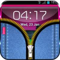 Zip Lock Theme Jean on 9Apps