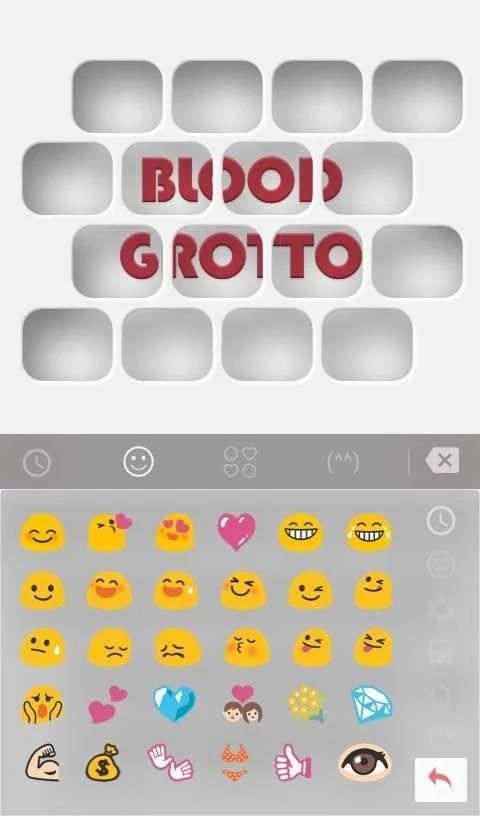 Blood Grotto Keyboard Theme 3 تصوير الشاشة