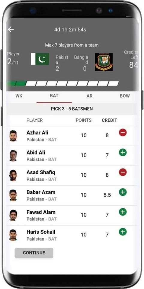 Dream11.pk Fantasy Cricket screenshot 4