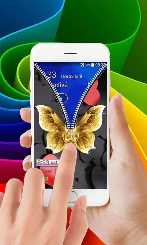 Cool ButterFly Zipper Lock screenshot 1