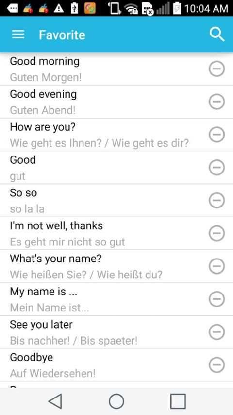Learning German screenshot 1