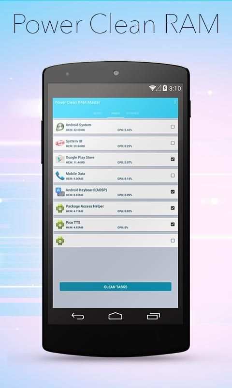 Power RAM Clean Master screenshot 1