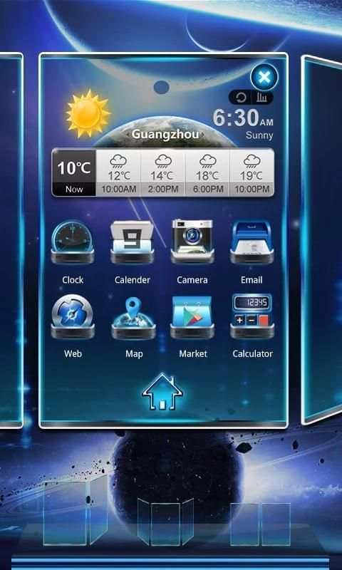 Spacefax Next 3D Theme screenshot 1