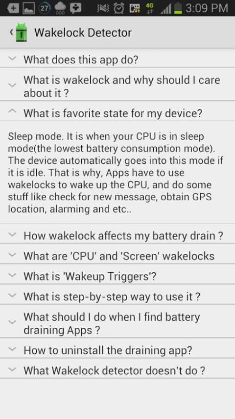 Wakelock Detector [ROOT] 5 تصوير الشاشة