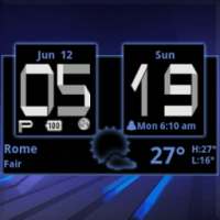 Honeycomb Weather Clock Widget