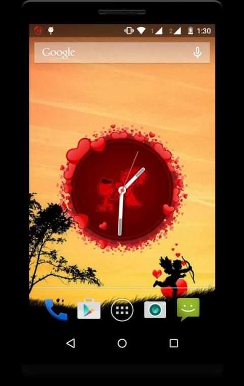 Love Clock Live Wallpaper 2 تصوير الشاشة