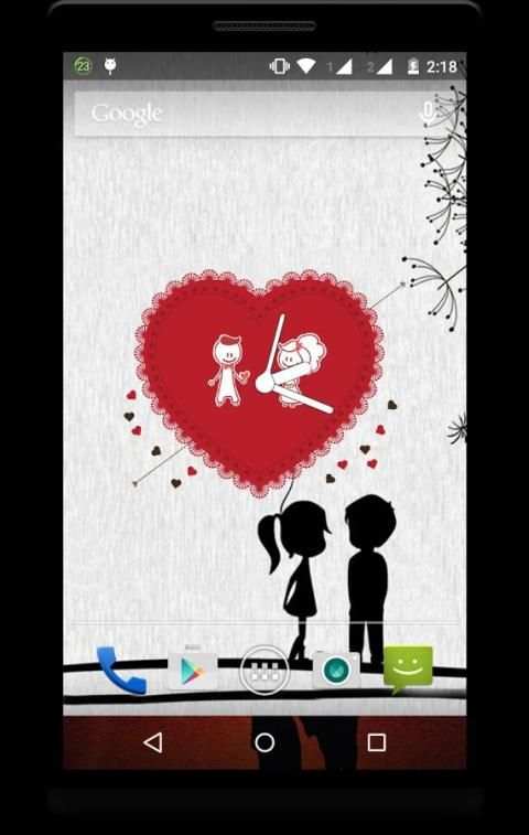 Love Clock Live Wallpaper 7 تصوير الشاشة