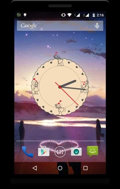 Love Clock Live Wallpaper 5 تصوير الشاشة