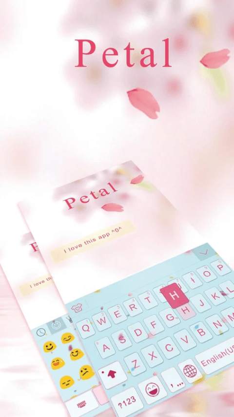 Petal Theme for iKeyboard screenshot 1