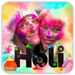 Holi Photo Editor 2020 : Frame, Stickers, Emojis