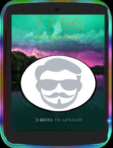 Nama saya | layar kunci foto screenshot 5