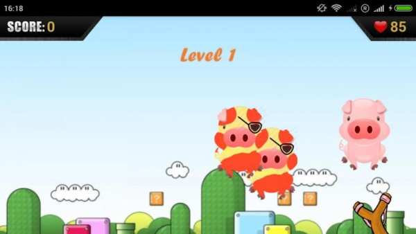 Shoot the angry pig 3 تصوير الشاشة