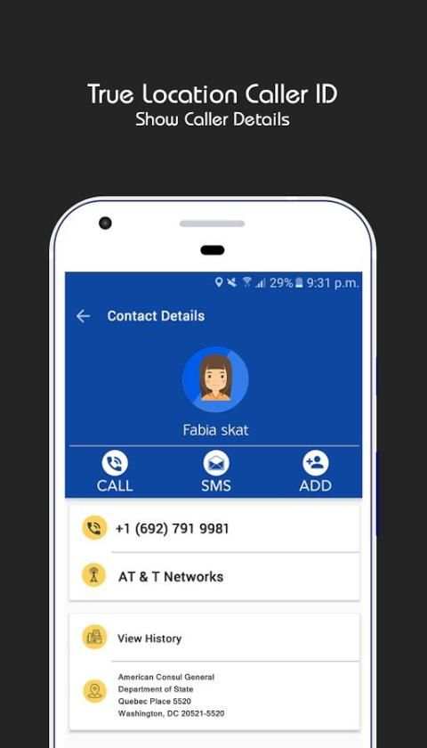 Number TrueCaller Location ID screenshot 2