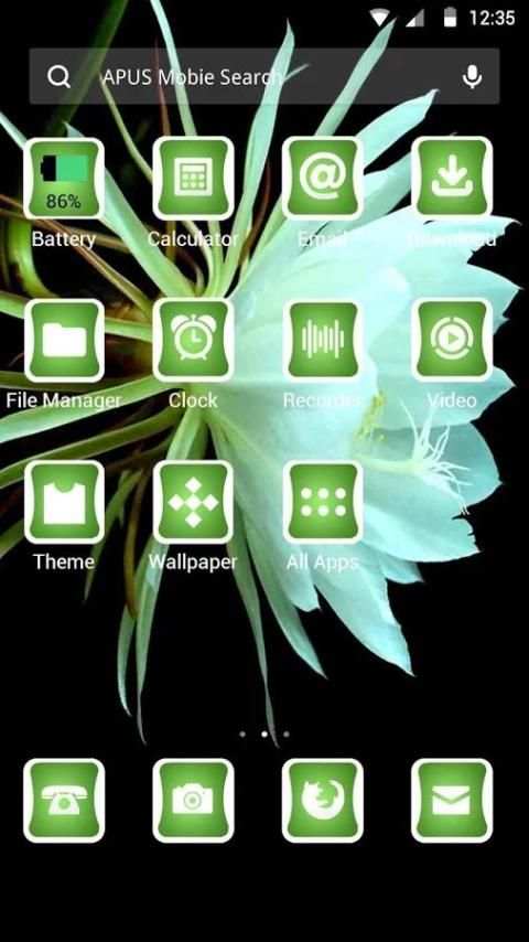 Flowers theme for APUS 2 تصوير الشاشة