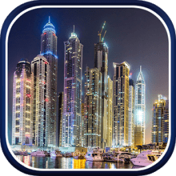 Dubai Night Live Wallpaper أيقونة