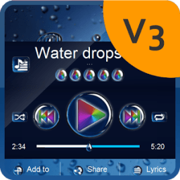 Water drops PlayerPro Theme icon