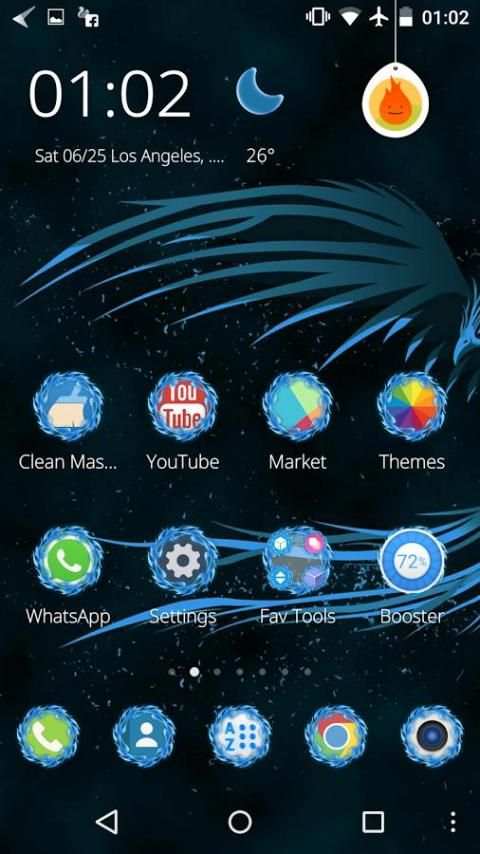 CM Launcher Phoenix Theme скриншот 3
