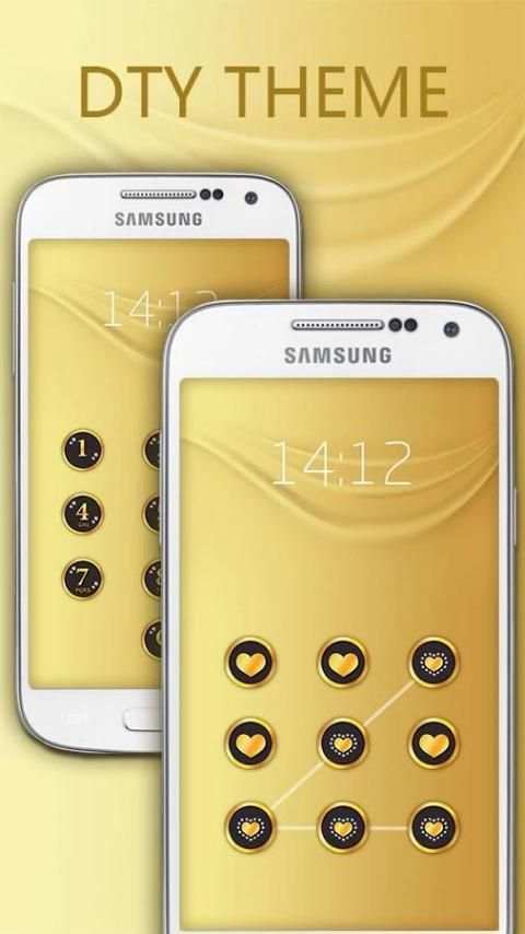 Applock Theme Gold स्क्रीनशॉट 4