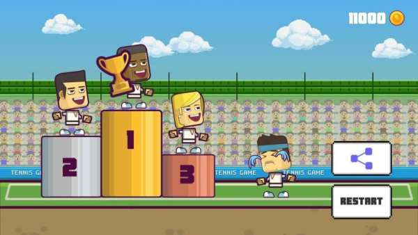 Tennis Legend Y8 Stick Trump screenshot 7
