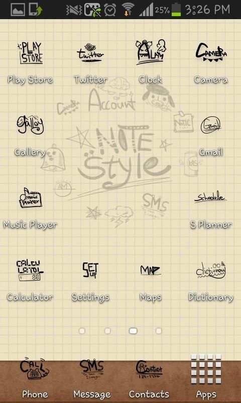 Notes Style Icon Theme скриншот 2