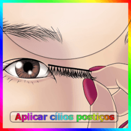 ikon Cilios postiços como aplicar