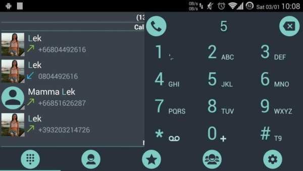 Theme x RocketDial Droid L screenshot 1