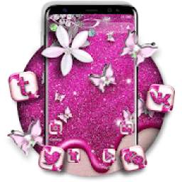 Glitter Butterfly Launcher Theme