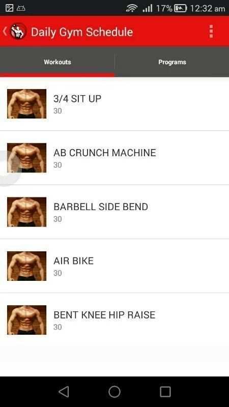 Daily Gym Schedule 3 تصوير الشاشة