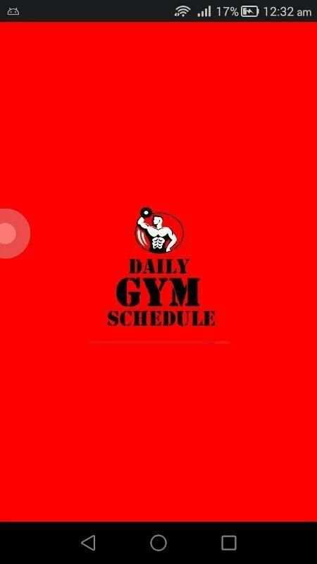 Daily Gym Schedule 4 تصوير الشاشة