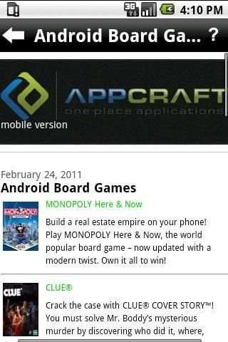Android Game Apps screenshot 1