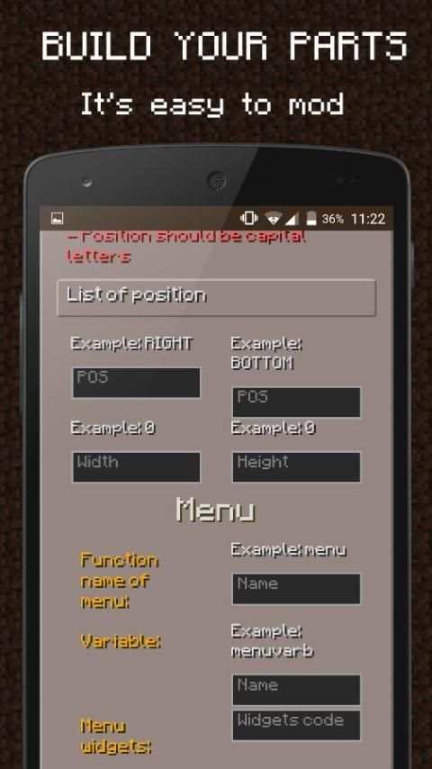 GUI Mod Maker for MCPE (Free) скриншот 2