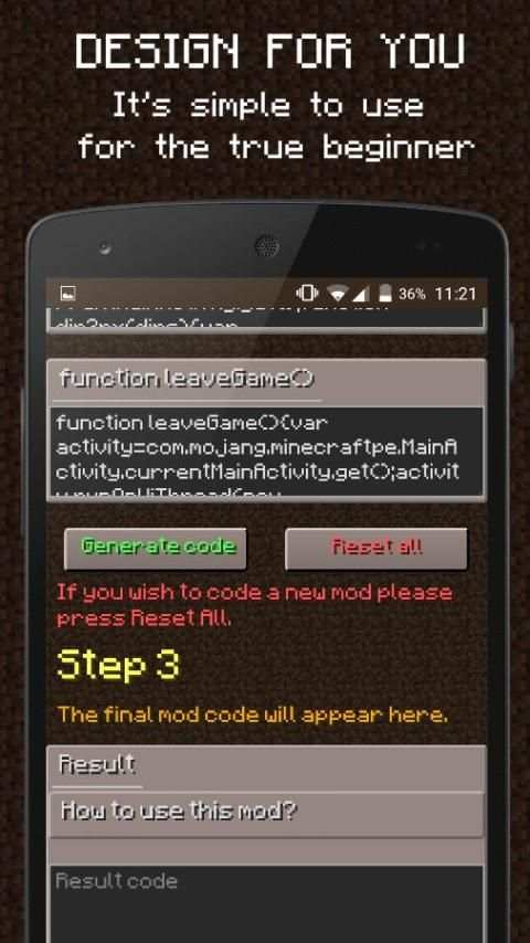 GUI Mod Maker for MCPE (Free) скриншот 3
