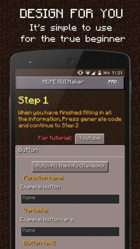 GUI Mod Maker for MCPE (Free) скриншот 5