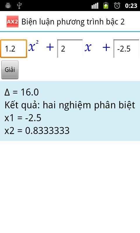 Quadratic Equation AX2 screenshot 6