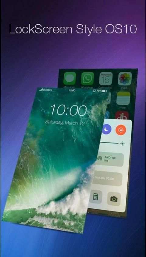 iLock: Lock Screen OS 10 screenshot 2